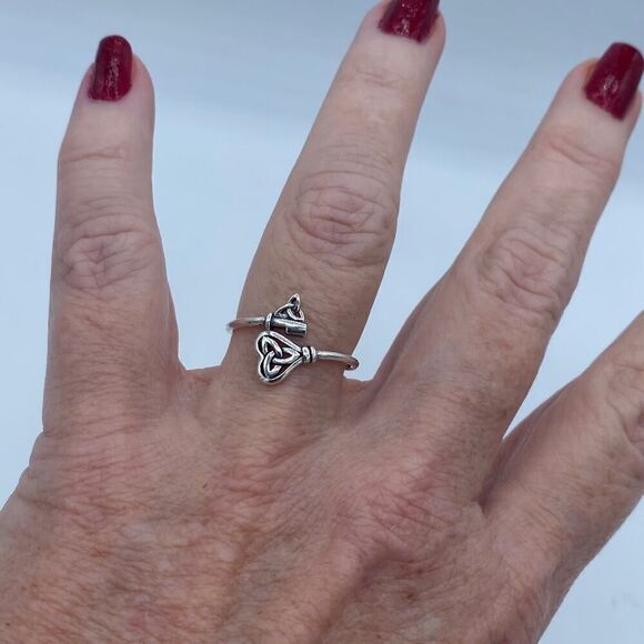 Celtic Key Sterling Silver Ring - Picture 5 of 7